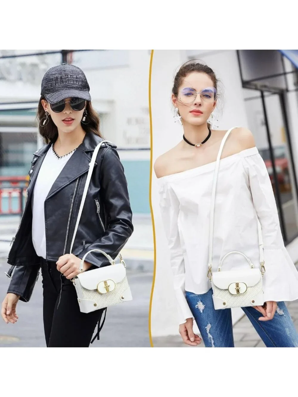 Eco-Friendly Recycled Leather Crossbody Phone Bag with Top Handle - Stylish